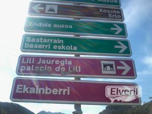 señal en Cestona (al lado del rio Urola), enviado por: ENEKO