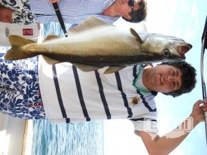 Álvaro, con un abadejo de 3,6kg, sent by: PESCA EN BARCO,MAREGALIA, Galicia (Not registered)