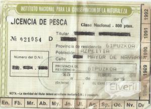 licencia nacional 1989, sent by: erreka (Not registered)